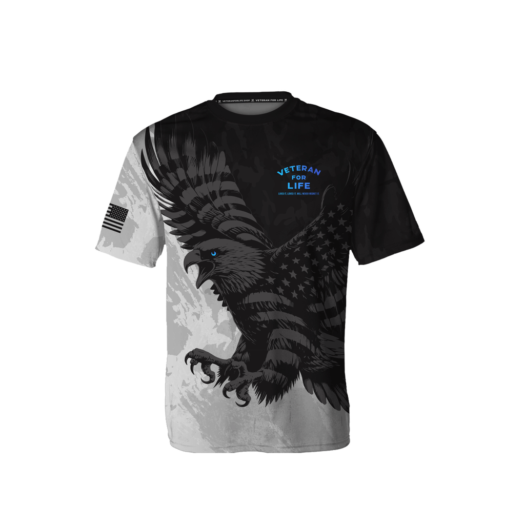Drifit tee with golden Palm Leaves